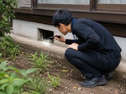 害虫・小動物の痕跡確認